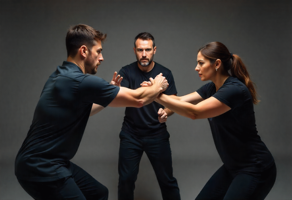 försvara dig mot en större motståndare